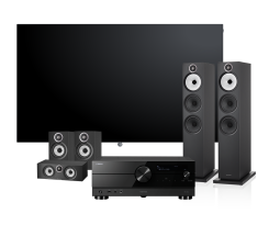 bild i77 (czarny) + RXA2A (czarny) + B&W 603 S3/607 S3/HTM6 (czarny)   