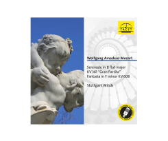 Wolfgang Amadeus Mozart „Gran Partita”